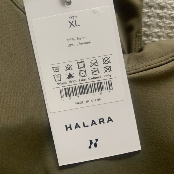 Halara slit front dress in olive *New with tags!* - Picture 5 of 5